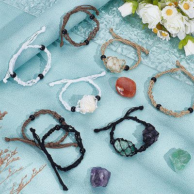 8Pcs Nylon Thread Bracelets BJEW-UN00022-1