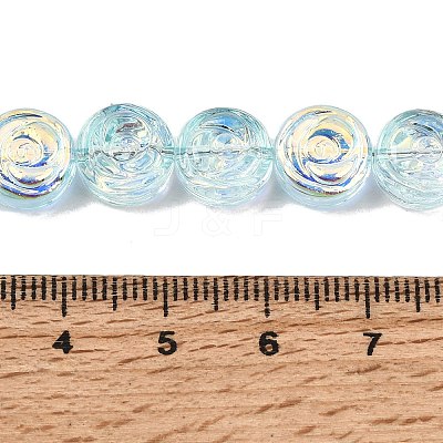 Electroplate Baking Paint Transparent Glass Beads Strands GL-CBA2ED2-05G-1