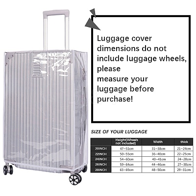 Transparent PVC Luggage Cover AJEW-WH20080-52J-1