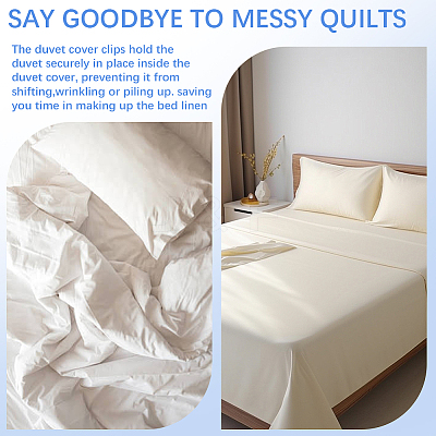 30 Pairs Cotton Duvet Holder Anti-Run Buckle AJEW-SP0004-49-1