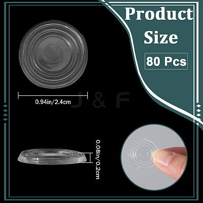 PVC Anti Slip Pads for Glass Table Top KY-GF0001-47B-1