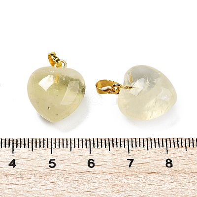 Natural Lemon Quartz Pendants G-J386-H18-G-1
