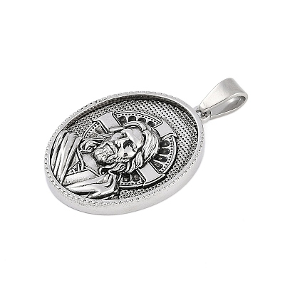 304 Stainless Steel Pendants STAS-M103-01AS-03-1