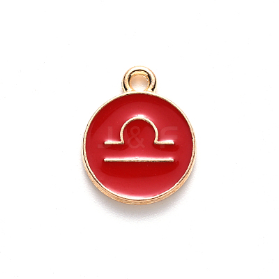 Alloy Enamel Pendants ENAM-S124-01B-07K-1