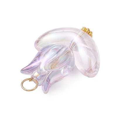 6Pcs Acrylic Beads Pendants PALLOY-JF03023-1
