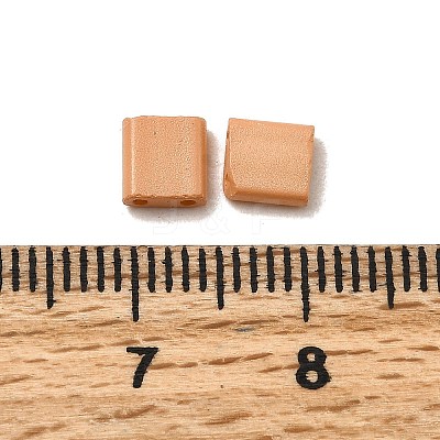 2-Hole Baking Paint Glass Seed Beads SEED-S023-17C-41-1