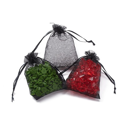 Organza Gift Bags with Drawstring OP-R016-9x12cm-18-1