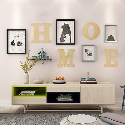 Letter Unfinished Wood Blank Cutouts DIY-ZX040-01O-1