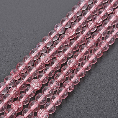 Crackle Glass Beads Strands GLAA-S192-B-006H-1