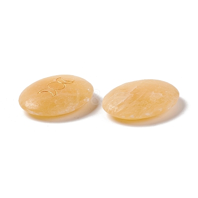 Natural & Synthetic Mixed Gemstone Healing Massage Palm Stones G-E579-03-1