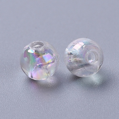Eco-Friendly Transparent Acrylic Beads PL732-2-1