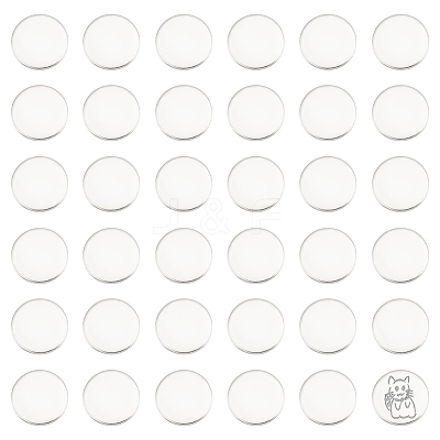 120Pcs 304 Stainless Steel Stamping Blank Tag Cabochons STAS-UN0055-71A-1