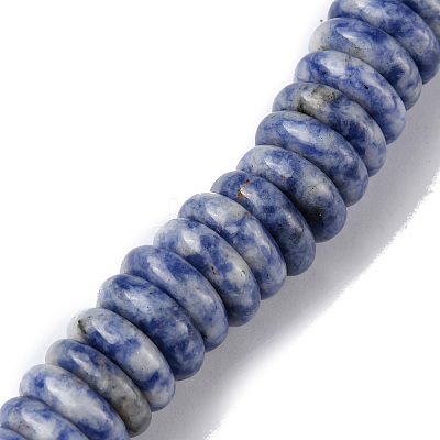 Natural Blue Spot Jasper Beads Strands G-F743-06L-1