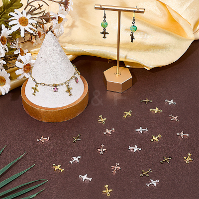 100Pcs 5 Colors Tibetan Style Alloy Pendants TIBEP-SC0003-57-1