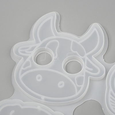Animal Self Defense Keychain Silicone Molds DIY-P006-25-1