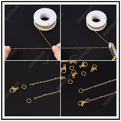 DIY Chain Necklaces Making Kits DIY-SC0020-82-1