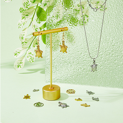 20Pcs 10 Style 201 & 304 Stainless Steel Pendants STAS-HY0001-15-1