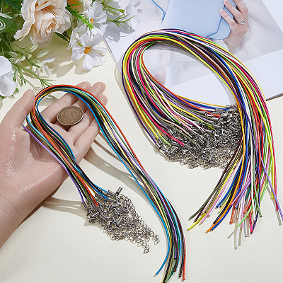 50Pcs Imitation Leather Round Cord Necklace Making NJEW-SC0001-89A-1
