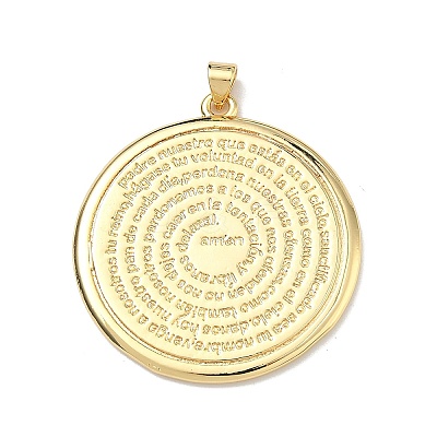 Brass Pendants KK-Z153-01G-02-1