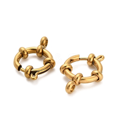 304 Stainless Steel Spring Ring Clasps STAS-K288-03C-G-1