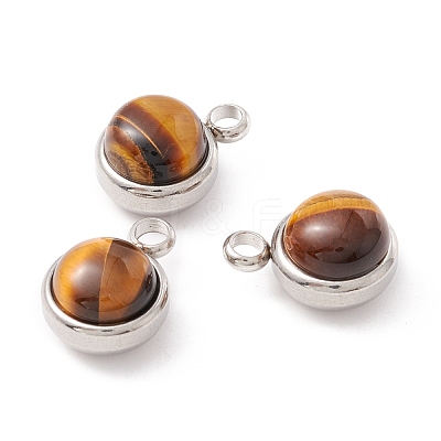 Natural Mixed Stone Charms G-K325-01P-1