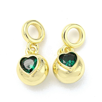 Brass with Cubic Zirconia Pendants FIND-Z023-20B-1