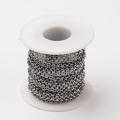 Tarnish Resistant 304 Stainless Steel Rolo Chains CHS-L015-51-1