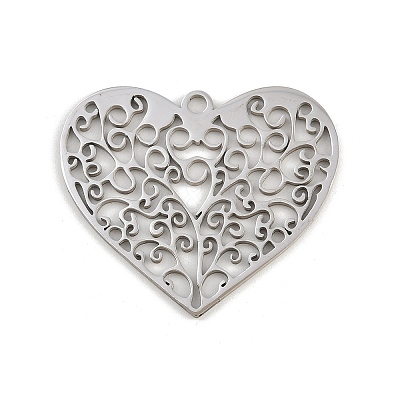 201 Stainless Steel Pendants STAS-I344-05P-02-1