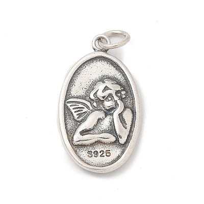 925 Sterling Silver Pendants STER-R008-04AS-04-1