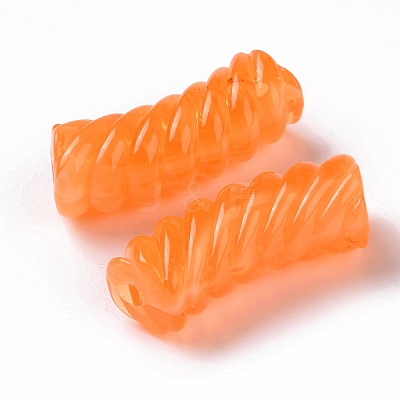 Two Tone Opaque Acrylic Beads OACR-A016-06C-1