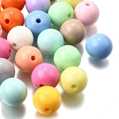 Opaque Acrylic Beads OACR-S071-01C-1