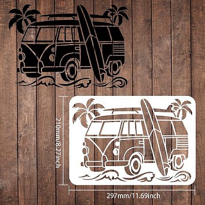 Large Plastic Reusable Drawing Painting Stencils Templates DIY-WH0202-231-1