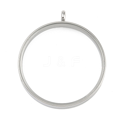 304 Stainless Stee Locket Pendants STAS-S132-16P-07-1