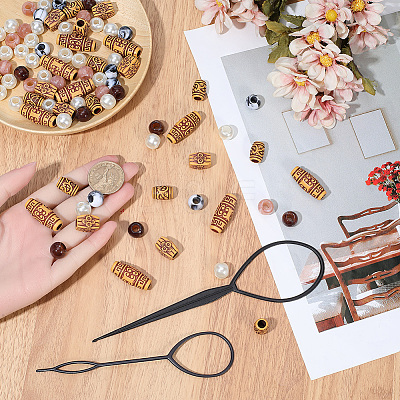 1Bag Plastic Hair Braiding Tool FIND-PA0001-56-1