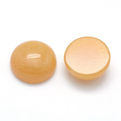 Natural Yellow Aventurine Cabochons G-P393-R36-10MM-1