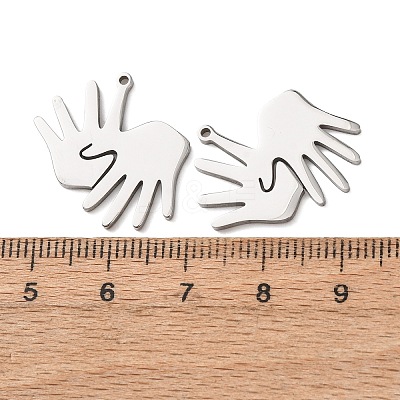 304 Stainless Steel Pendants STAS-C176-06P-1