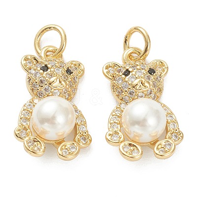 Brass Micro Pave Cubic Zirconia Pendants LS-ZIRC-J041-06-1