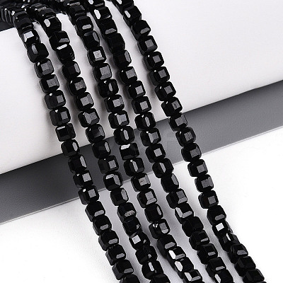 Natural Black Quartz Beads Strands G-T141-60-1