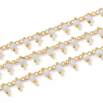 Handmade Glass Beaded Chains CHC-K008-B09-1