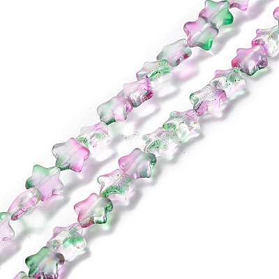 Transparent Glass Beads Strand X1-GLAA-F112-04D-1