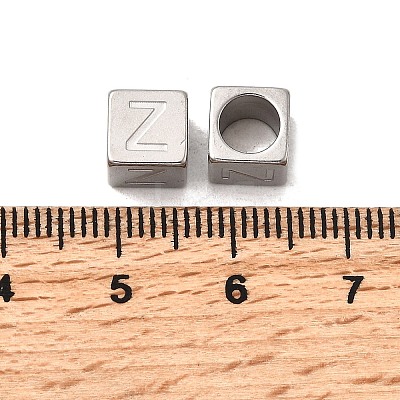 304 Stainless Steel European Beads STAS-D382-02Z-P-1