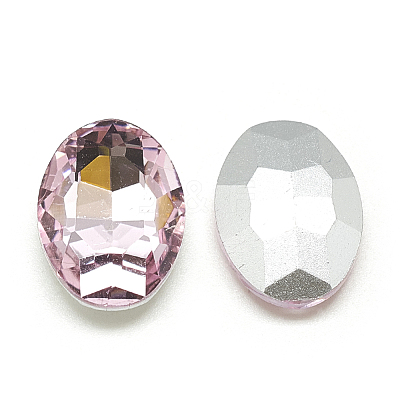 Pointed Back Glass Rhinestone Cabochons RGLA-T080-8x10mm-10-1