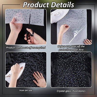 Hotfix Glass Rhinestone DIY-WH0349-388B-1