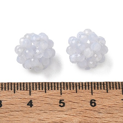 Natural Blue Lace Agate Woven Beads GG-CBA2E9C-F17-01-1