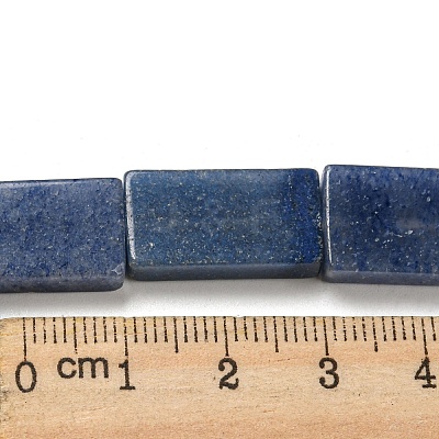 Dyed & Heated Natural Blue Aventurine Beads Strands G-M420-G08-01-1