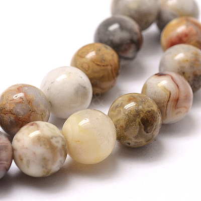 Natural Crazy Lace Agate Round Bead Strands X-G-E334-6mm-20-1