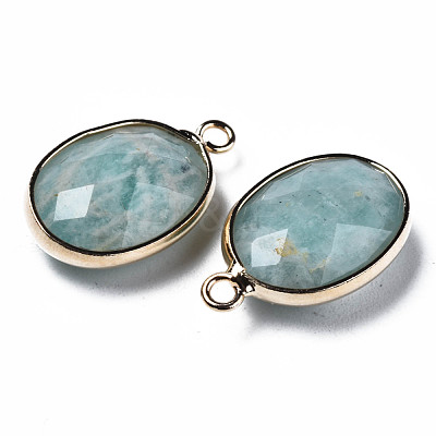 Natural Amazonite Pendants G-Q998-020B-1