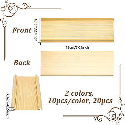 20Pcs 2 Colors Aluminium Alloy Commodity Label Display ODIS-NB0001-59-1