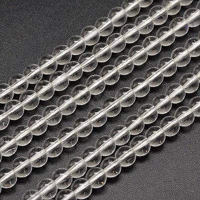 Synthetic Quartz Round Bead Strands PIEG-J002-16-6mm-1
