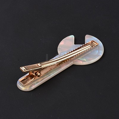 Acrylic Alligator Hair Clips OHAR-P020-06G-1